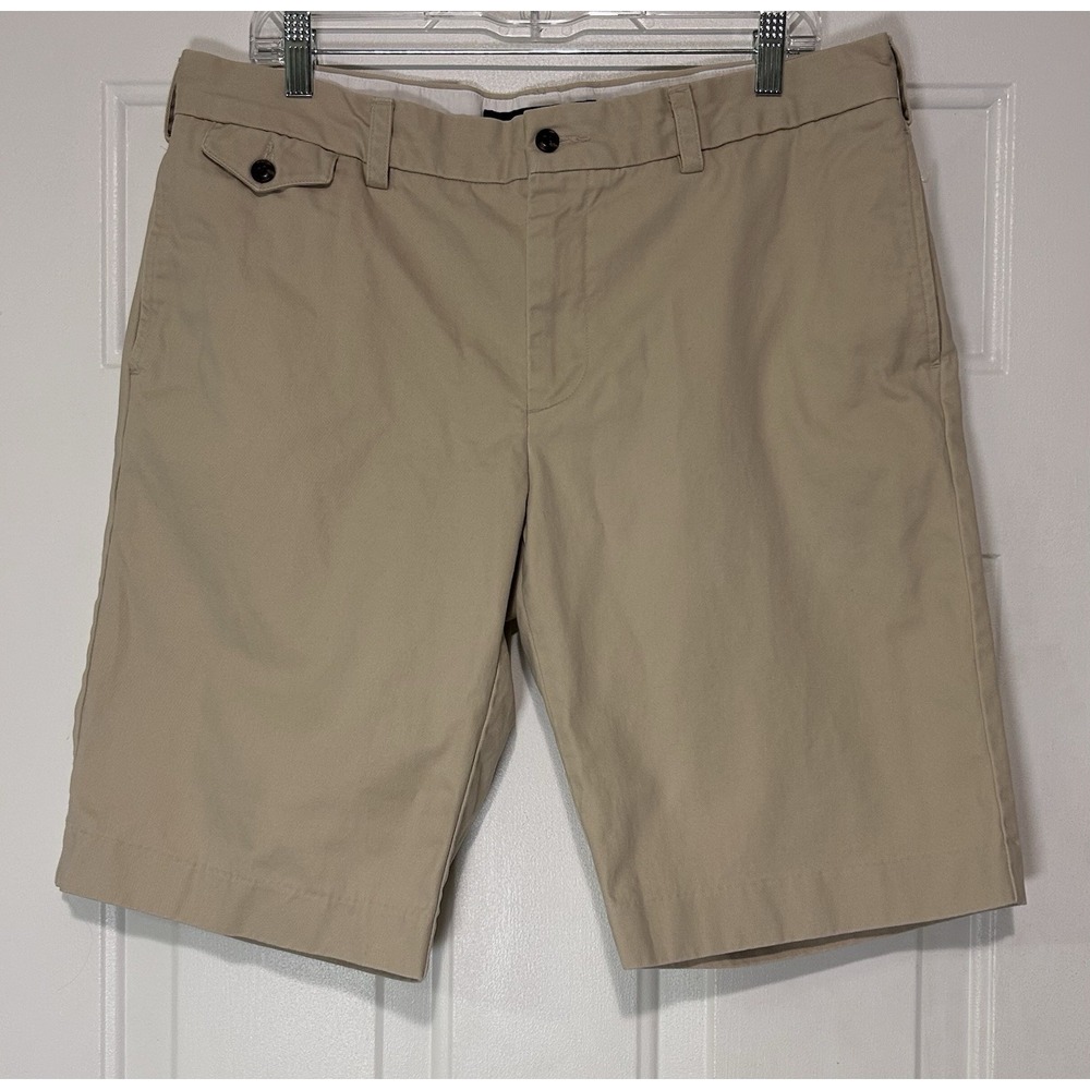 Ralph Lauren Sport Womens 14 Khaki Bermuda Shorts Chino Golf Casual Classic Tan